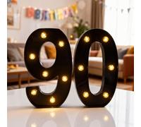 LED Light Up Numbers, Marquee Numbers Lights for 90th Birthday Decorations