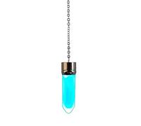 LED Light Up Pendulum Pendant Witchcraft Divination Dowsing Crystal Scrying Radiesthesia Reiki Chakra