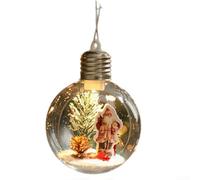 LED Light-Up Plastic Ornament Clear Ball 11cm(A)