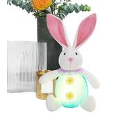 LED Light Up Plush Sleep Toy - Light the Easter Bunny, Musk Rabbits with Lights | Handmade Rabbit Easter Desk Decorations for Kids, Kids