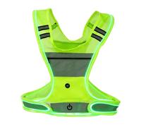 LED Light Up Running Vest - Adjustable Front Light Angle | Elastic Belt Night Safety Vest | Waterproof Night Gear For Running Cycling Hiking Walking Climbing, Outdoor Exercise Visibility