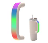 LED Light-Up Tumbler Handle with 6 Colors & 3-7Hrs Runtime Compatible with Stanley 30oz/40oz Cups Water Bottle Accessories for Outdoor, Camping, Parties,Home (1, Pink)