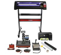 LED Light Vinyl Cutter 5in1 Heat Press Printer Starter Kit Sublimation Bundle