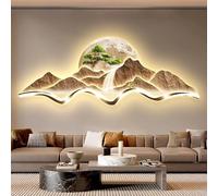LED Light Wall Art Sculpture, Modern Plug-in Power Decor for Foyer and Entrance