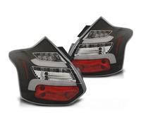 LED Lightbar Taillights suitable for Ford Focus MK3 model years 2011-2014, Black