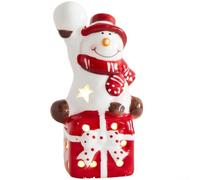 LED Lighted, Christmas Figurines, European Style,Resin Snowman Reindeer