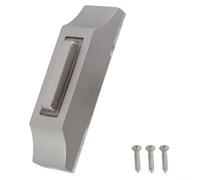 LED Lighted Doorbell Button - Wired Replacement Push for Low Voltage Systems, Zinc Alloy Wall Mounted Door Bell with Illuminated Design, DC12-24V, Silver