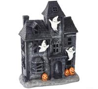 LED Lighted for Haunted House Resin Decor 25.5cm Spooky LED Lighted(Black)