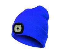 LED Lighted Hat Upgraded,USB Head Torch Rechargeable,3 Brightness Lighted Beanie Cap,Unisex Winter Warm Knit Beanie, Bluetooth Hat for Camping, Walking, Running, Cycling