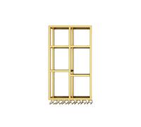 LED Lighted Iron Bar Liquor Shelf - Wine Display Rack with Stemware Hanger, Wall-Mounted Storage for Kitchen, Restaurant, Bar, Living Room (Gold, 120x25x120cm)