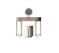 LED Lighted Makeup Vanity Table with Mirror Luxurious Storage Cabinet Stylish Dressing Table Professional Makeup Station for Home Beauty Elegant Schminktisch Furniture.