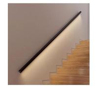 LED Lighted Stair Railing 59" Aluminum il with Wall Support Modern Staircase Grip for Hallway Safety il Stylish Indoor Lighting Solution