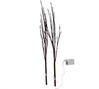 LED Lighted Willow Branch, Battery-Powered Decorative Twig with Warm White Lights, 48-Inch Artificial Tree Limb for Indoor Outdoor Holiday, Garden Decor