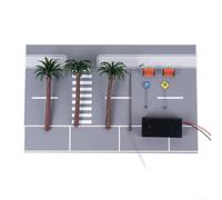 LED Lighting Diorama Parking Lot Model, Ideal for Creating Realistic Miniature Road Displays and Scenarios