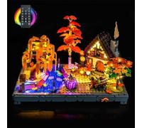 LED Lighting Kit for Lego 11372 Autumn Cottage Garden - Custom Lights to Mount, Compatible with This Model (Model Not Included) (Remote Version)