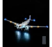 LED Lighting Kit for Lego 11378 Douglas DC-3 PAN AM Airliner - USB Powered Bright Light Effect, DIY Solderless Fixtures Easy to Install (Model Not Included)(Version B)