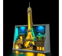 LED Lighting Kit for Lego 21064 Paris - City of Love - Custom Lights to Mount, Compatible with This Model (Model Not Included) (Remote Version)