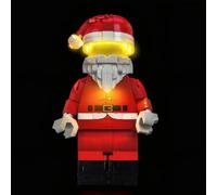 LED Lighting Kit for Lego 40820 Up-Scaled Santa Minifigure - Custom Lights to Mount, Compatible with this Model (Model Not Included)