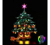 LED Lighting Kit for Lego 41843 Family Christmas Tree - Custom Lights to Mount, Compatible with This Model (Model Not Included) (Remote Version)