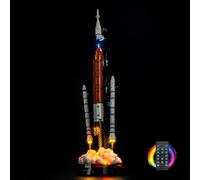LED Lighting Kit for Lego 42221 NASA Artemis Space Launch System Rocket - Custom Lights to Mount, Compatible with This Model (Model Not Included) (Remote Version)
