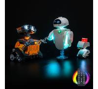 LED Lighting Kit for Lego 43279 Wall-E and Eve - Custom Lights to Mount, Compatible with This Model (Model Not Included) (Remote Version)