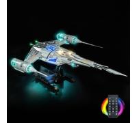 LED Lighting Kit for Lego 75442 The Mandalorian's N-1 Starfighter - USB Powered Effect Lighting DIY Seamless Easy to Install (Model Not Included) (Remote Version)