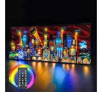 LED Lighting Kit for Lego 76271 The Animated Series Gotham City - Custom DIY Lights for Lego Building Set (Remote Version)