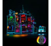 LED Lighting Kit for Lego 76300 Arkham Asylum - Custom Lights to Mount, Compatible with This Model (Model Not Included) (Remote Version)