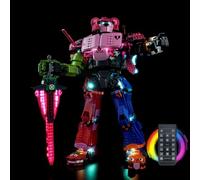 LED Lighting Kit for Lego 77078 Mecha Team Leader - Custom Lights to Mount, Compatible with This Model (Model Not Included) (Remote Version)