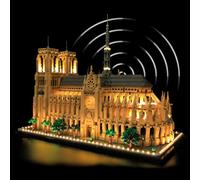 LED Lighting Kit with Sensor Light for Lego 21061 Architecture Notre-Dame de Paris, Creative Light Kit Compatible with Lego 21061 (Lights Only, No Model) - Sensor Version