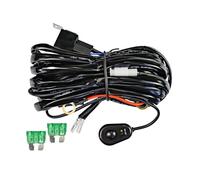 LED Lights Bar Wire Harness Kit 1Leads DC12V 40A Fuse Relay fit for LED Work Lights Driving Fog Lights bar Max Support 300W