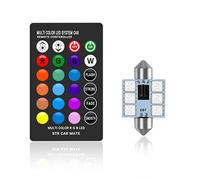 Led Lights C5W LED RGB Festoon 31mm 36mm 39mm 42mm Car Interior Lights with Remote Control Multicolor Dome Light Reading Lamp Auto 12V for Room (Color Temperature : 31mm)
