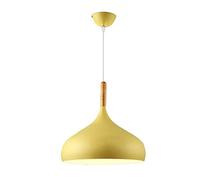 Led Lights E27 Base Fixture Nordic Creative Wrought Iron Metal Chandelier Adjustable Ceiling Light for Dining Kitchen Bedroom Living Room,Hanging Light(Yellow)