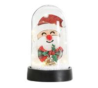 LED Lights - Santa Elk Tree Warm Lighting Holiday Table Decorations Safe Energy Saving Design Festive Ambiance Booster for Office Table Shelf