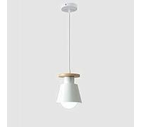 Led Lights Simple Log Wrought Iron Restaurant Suspension Light Entrance Balcony Living Room Bay Window Single Head Chandelier Bedroom Lamp