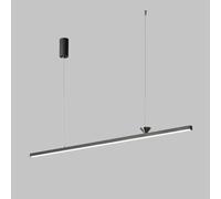 LED Linear Chandelier Nordic Pendant Light Long Strip Hanging Ceiling Lamp Kitchen Island Lighting Fixture Geometric Chandeliers for Dining Room Pool Table 3 Color Mode