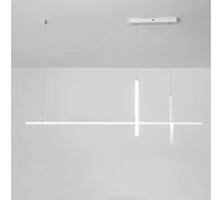 LED Linear Pendant Light Industrial Farmhouse Chandelier Ceiling Fixture for Dining Kitchen Living Room