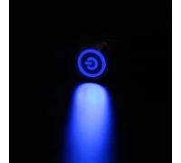 LED Locking 16mm Metal Push Button Switch Maintained Metal Switch Latching Push Button 3V 5V 12V 24V 48V 110V 220V 1pcs(Blue,3V)