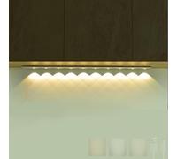 LED Long Kitchen Wall Light with Motion Sensor 3000K/4000K/6000K Dimmable Wall Sconce USB Rechargeable Acrylic Aluminium for Bedroom Living Room Corridor