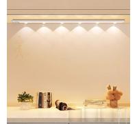 LED Long Kitchen Wall Light with Motion Sensor 3000K/4000K/6000K Dimmable Wall Sconce USB Rechargeable Acrylic Aluminium for Bedroom Living Room Corridor