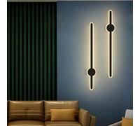LED Long Strip Wall Lights Indoor Temperatura de 3 Colores Wall Sconces 3000K/4000K/6000K Modern Aluminium Acrylic Wall Lights Bedroom Living Room Corridor