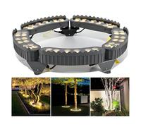 LED Low Voltage Landscape Tree Ring Lights IP65 Weatherproof Outdoor Garden Lights (Warm White Pack of 5)