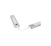 LED luminaire: for Cabinet undersides, Linear LED Slim / 4 W, 220...240 V, Beam Angle: 110°, Warm White, 3000 K, Body Material: Aluminum/Polycarbonate (pc), IP20, 1-Pack