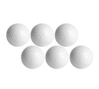 LED Luminous Ball Bright Attractive for Night Training 6PCS Blue Red Orange Synthetic Rubber for Daytime People with Button Battery (Red)