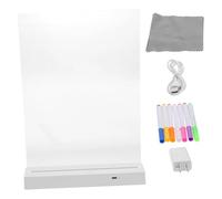 LED Luminous Drawing Board,1200mAh Battery for Messages | Acrylic Message Board - for Children Preschool Kindergarten School Home Office Game Room Summer Camp
