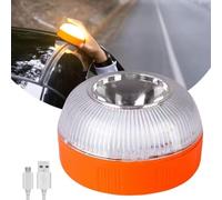 LED Magnetic Emergency Warning Light, 2 in 1 Wireless Led Beacon Lights, 360° Safety Beacon Lights, Waterproof Emergency Strobe Lights, V16 Emergency Warning Light for Car & Truck (Charge)