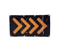 LED Magnetic Traffic Arrow Sign, Aluminum Reflective Arrow Sign, Flashing Warning Sign, For Construction, Fire Or Rescue, Highway And Law Enforcement(Size:46 * 85 cm/18.11 * 33.5 in,Color:Black)