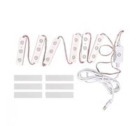LED Makeup Mirror Light Adjustable Brightness USB Plug in DIY Mirror Strip Light Bulb for Makeup Bathroom Dressing Table (6 Series)