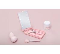 LED Makeup Mirror with Lights:White /with 5-Piece Makeup Brush Set