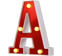LED Marquee Letter Lights, 26 Alphabet Marquee Letter Lights Night Lamp for Home, Living Room, Birthday Wedding Party Decor (A)